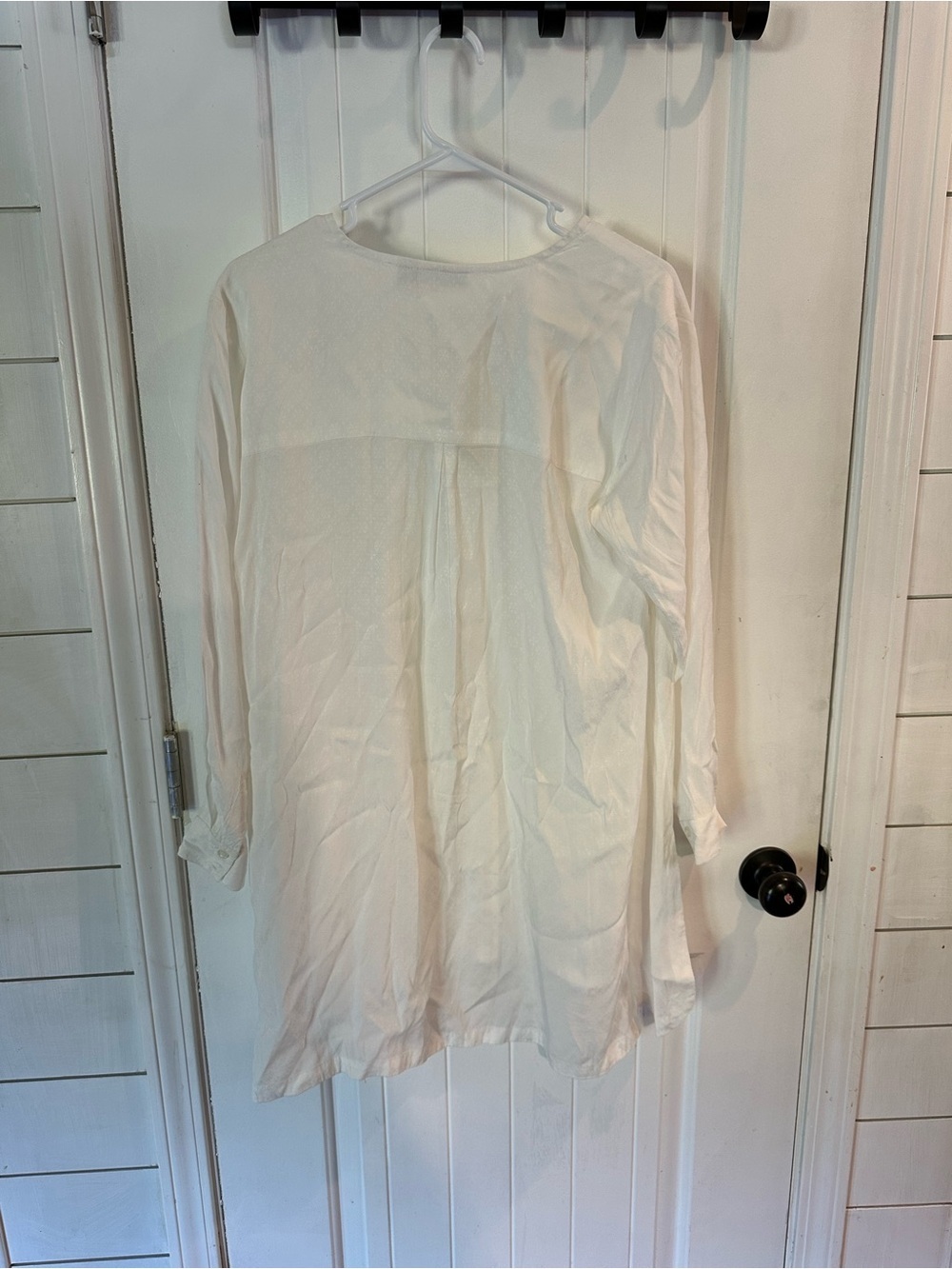 Masai Copenhagen Imami A-Shape Jacquard Blouse Cream Medium NWT MSRP $158 - Picture 4 of 5
